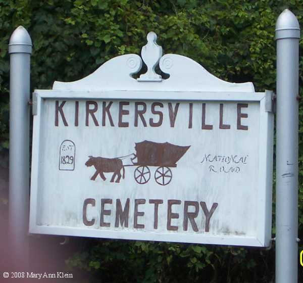 Kirkersville Cemetery, Harrison Township, Licking County, Ohio