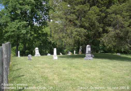 Arbuckle Family Graveyard, Somerford Township, Madison County, OH